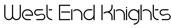 West End Knights font preview